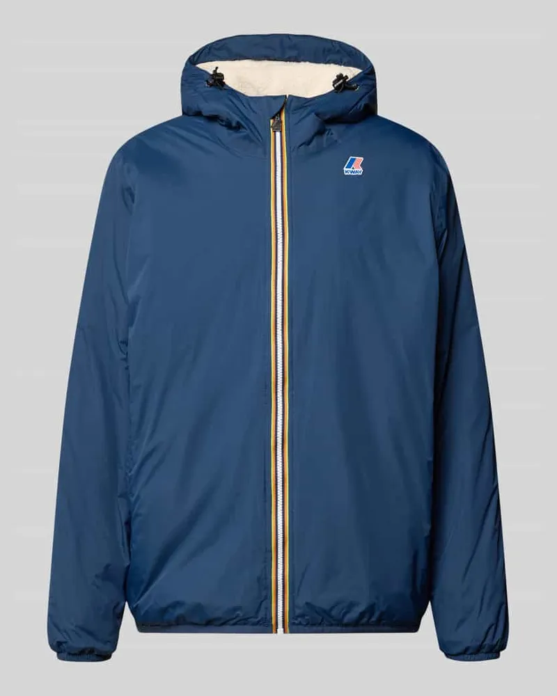 K-Way Jacke mit Kapuze Modell 'LE VRAI 4.0 Jeansblau