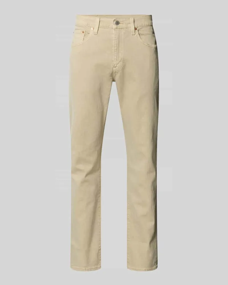 Levi's Tapered Fit Jeans aus Baumwoll-Mix Modell '502™ TAPER Beige