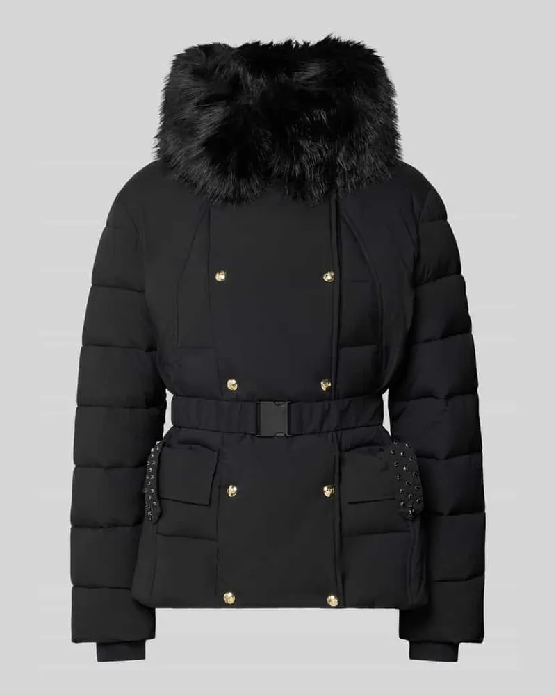 Liu Jo Jacke mit Kunstfellbesatz Modell 'IMBOTTITO Black