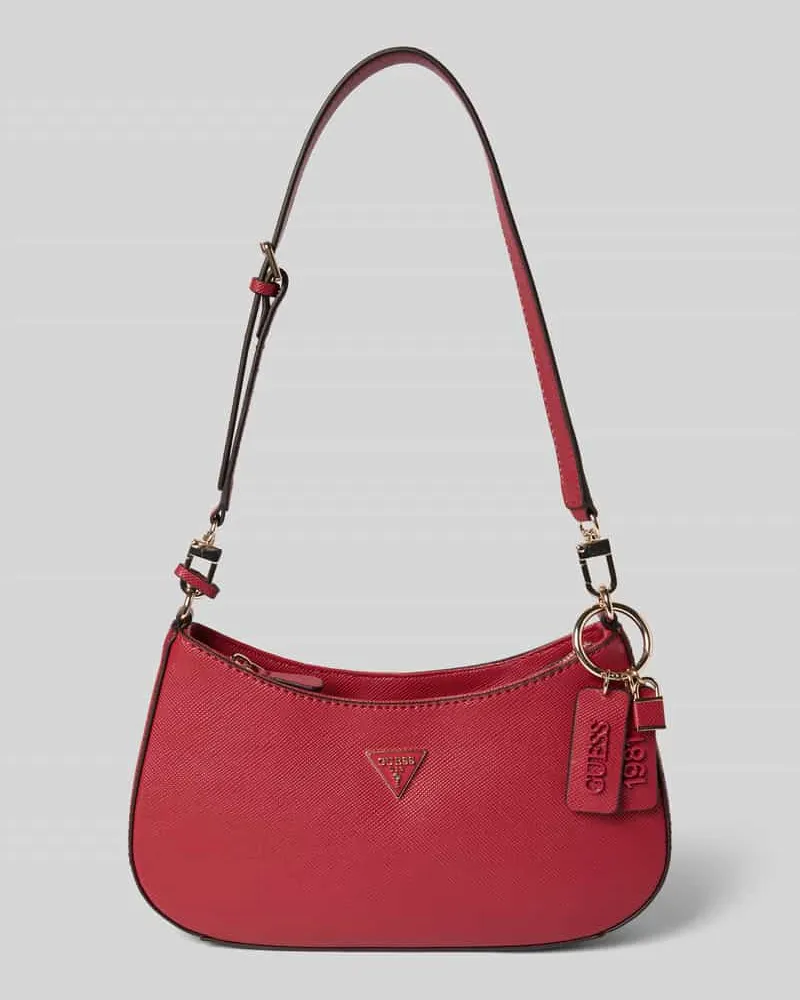 Guess Handtasche mit Label-Details Modell 'NOELLE II Dunkelrot