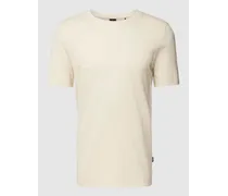 T-Shirt in unifarbenem Design Modell 'TIBURT