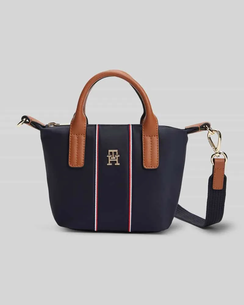 Tommy Hilfiger Umhängetasche mit gestickten Kontraststreifen Dunkelblau