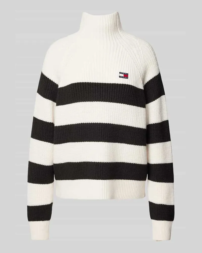 Tommy Hilfiger Strickpullover mit Label-Stitching Beige