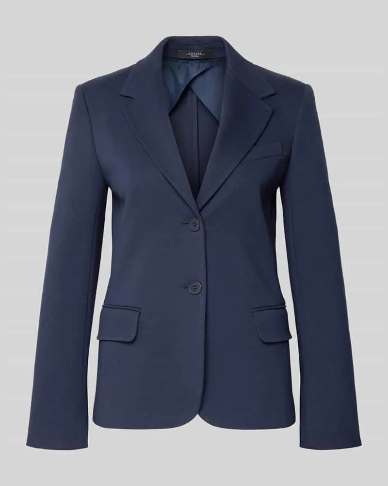 Max Mara Regular Fit Blazer aus Baumwoll-Mix Modell 'GINNASTA Marine