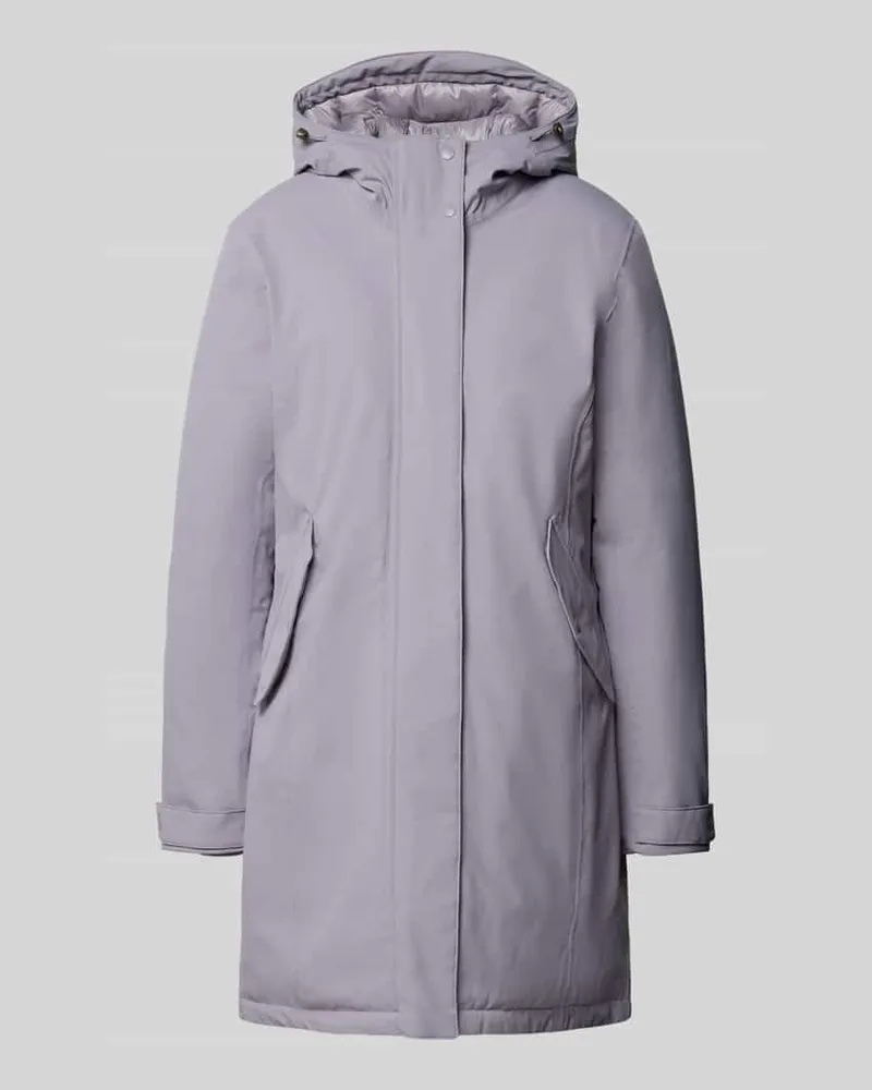 Camel Active Parka mit Kapuze und Eingrifftaschen Flieder