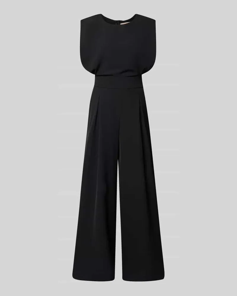 Rinascimento Regular Fit Jumpsuit mit Rundhalsausschnitt Black