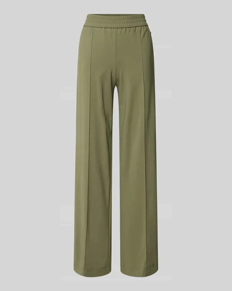 RAFFAELLO ROSSI  Straight Leg Stoffhose mit fixierten Bügelfalten Modell 'COSMEA Oliv