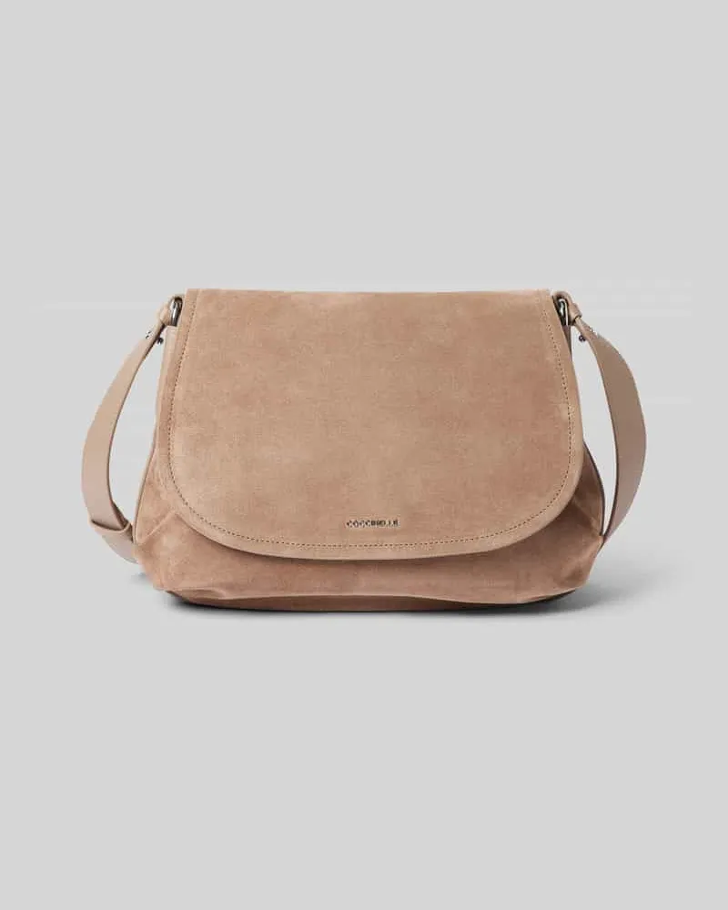 Coccinelle Handtasche mit Label-Detail Modell 'REBEKKA Taupe