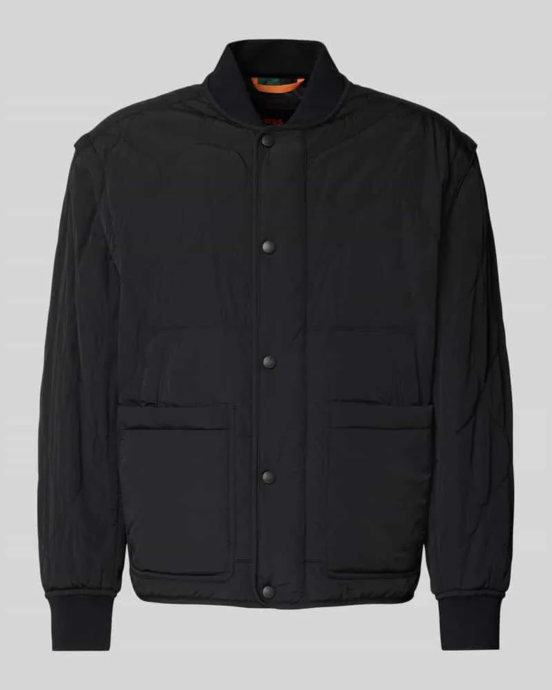 HUGO BOSS Jacke mit Stehkragen Modell 'Omore Black