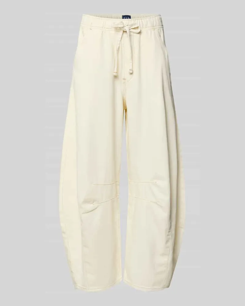 GAP Barrel Fit Jeans mit elastischem Bund Modell 'EASY HORSESHOE Offwhite