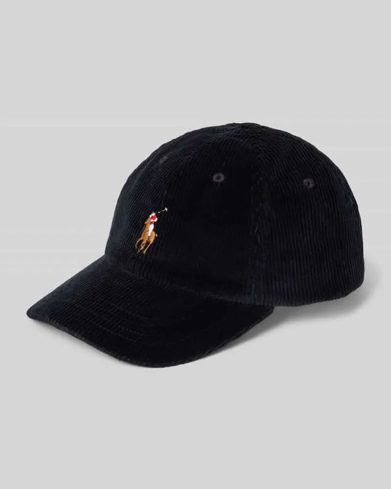 Ralph Lauren Cap aus Cord mit Label-Stitching Black