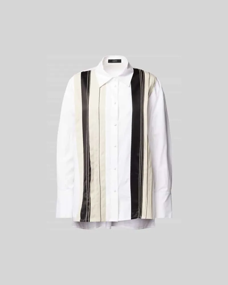 Joseph Relaxed Fit Hemdbluse aus Baumwolle Weiss