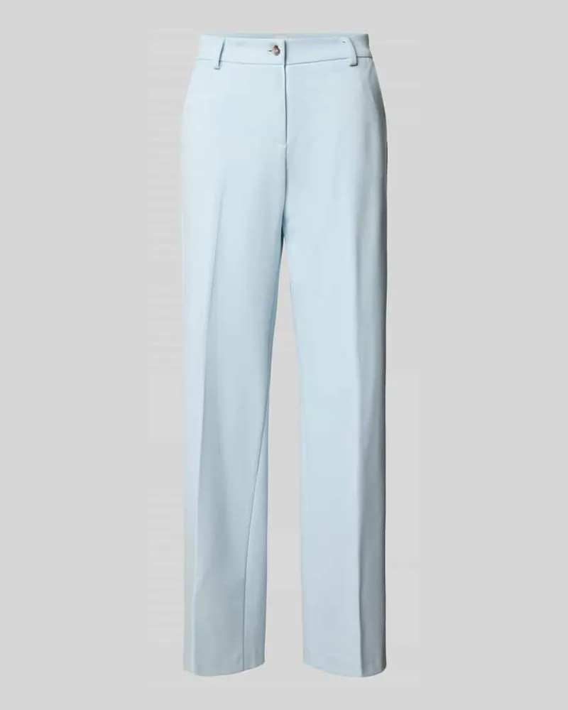 Brax Wide Leg Hose aus Viskose-Mix Hellblau