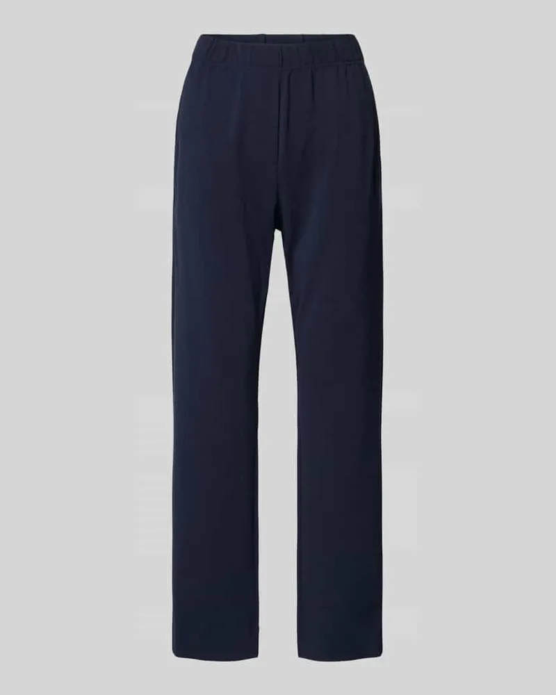 Max Mara Regular Fit Stoffhose mit elastischem Bund Modell 'ELFO Marine