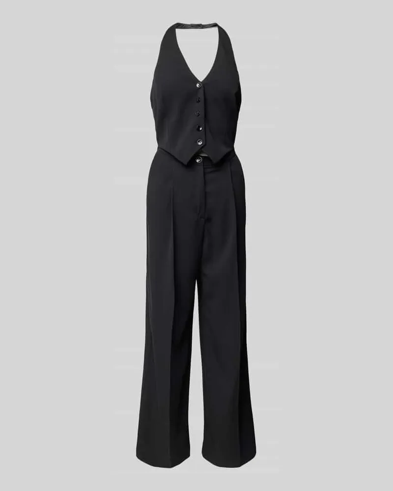 Swing Jumpsuit mit Neckholder Black