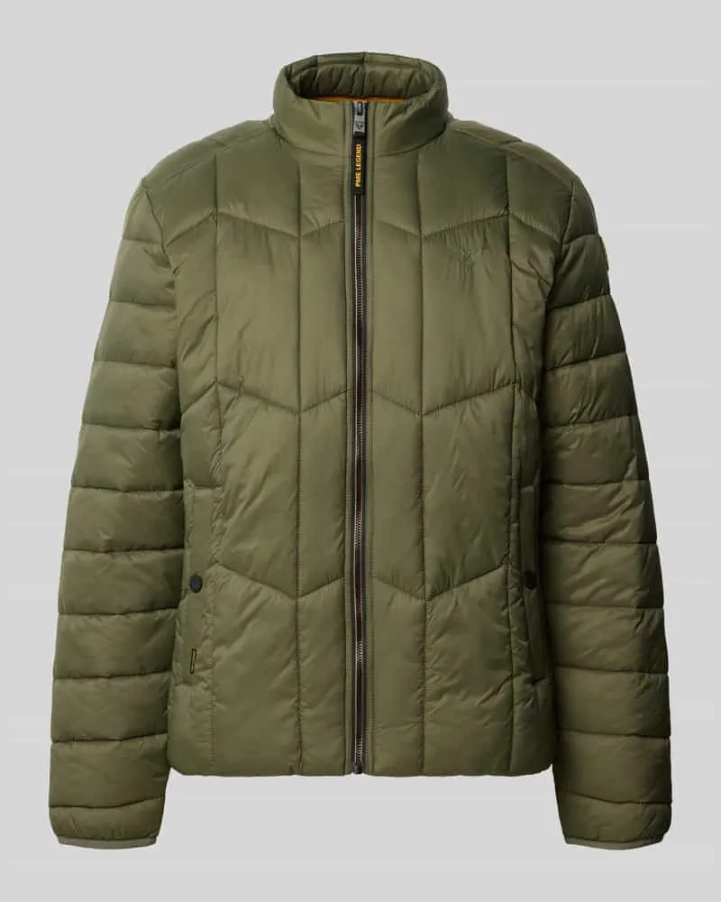 PME Legend Steppjacke mit Stehkragen und Reißverschluss Modell 'YET MENTOR Oliv