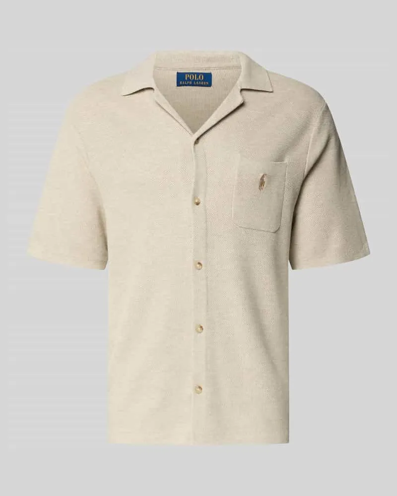 Ralph Lauren Regular Fit Poloshirt aus reiner Baumwolle Beige