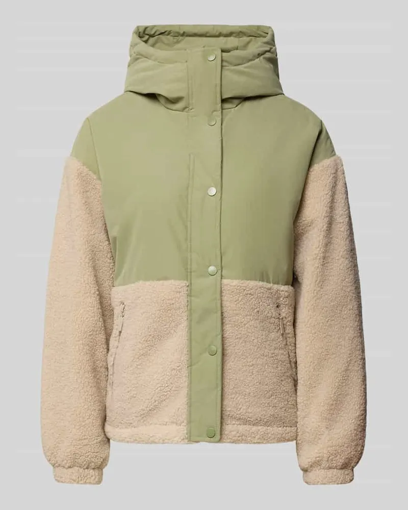 Mazine Regular Fit Jacke mit Kunstfellbesatz Modell 'Blocking Schilf