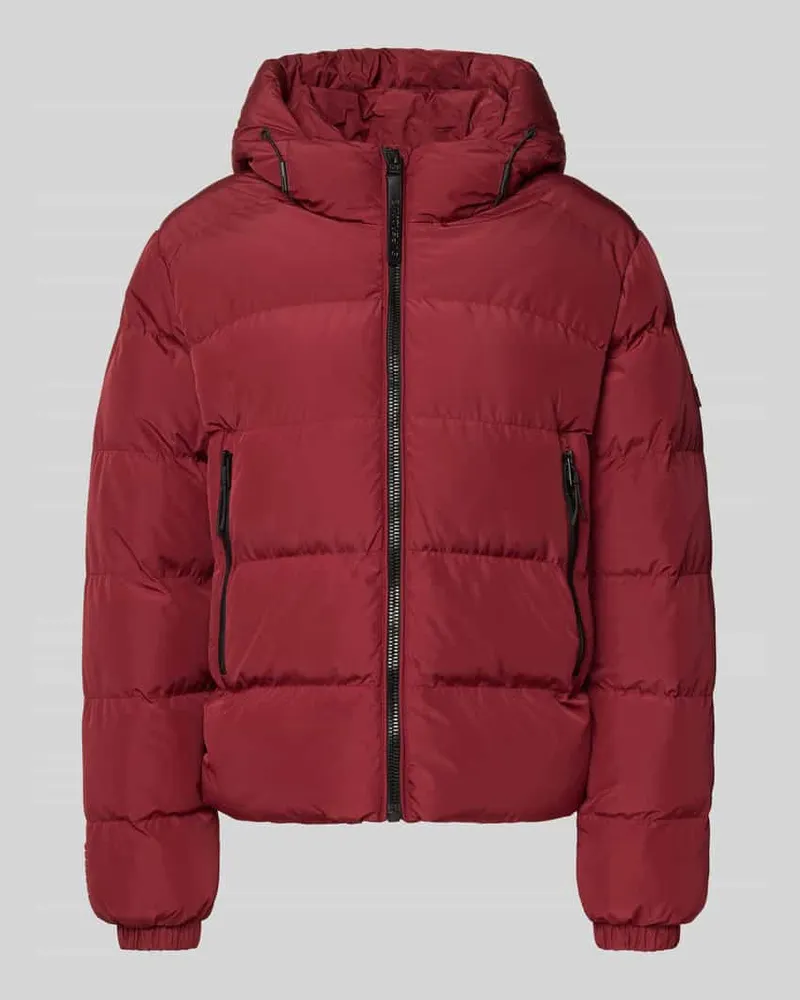Superdry. Regular Fit Steppjacke mit Logo-Prägung Modell 'Sports Dunkelrot