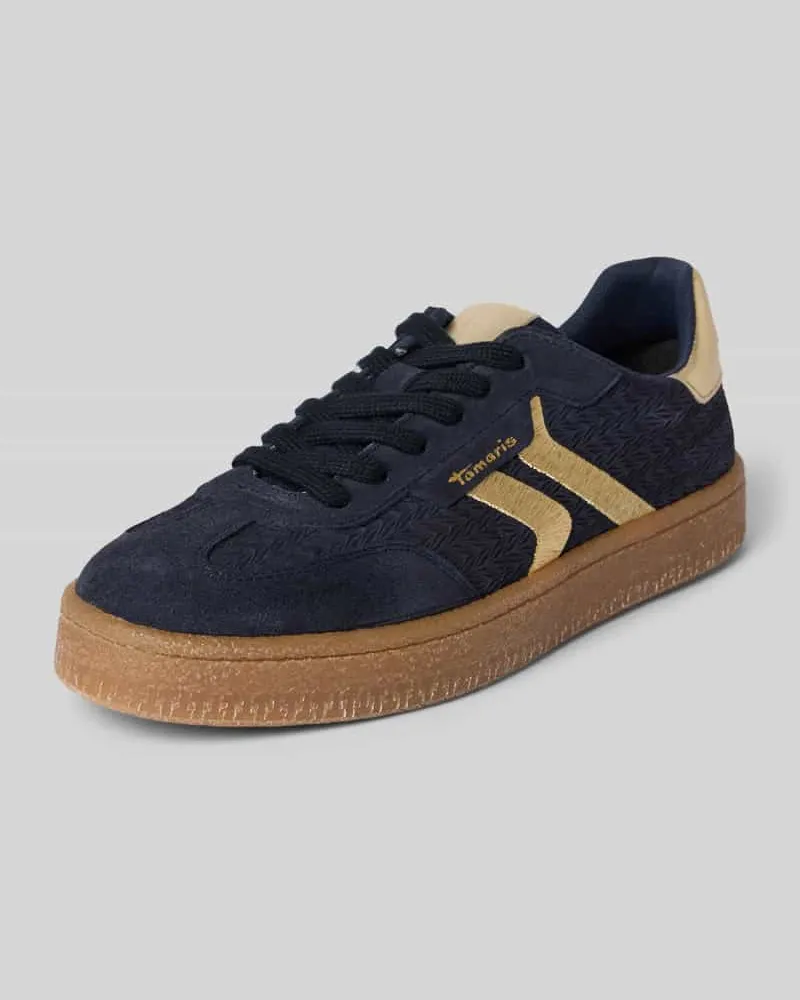 Tamaris Sneaker aus echtem Leder Dunkelblau