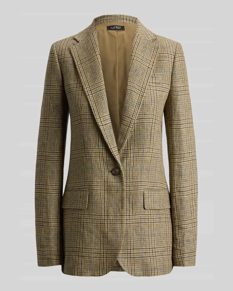 Ralph Lauren Regular Fit Longblazer aus reinem Leinen Beige