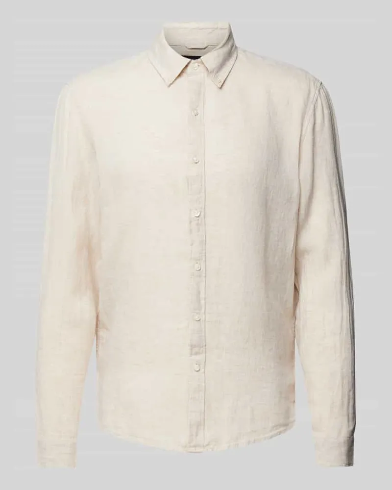 Michael Kors Slim Fit Freizeithemd aus Leinen Khaki
