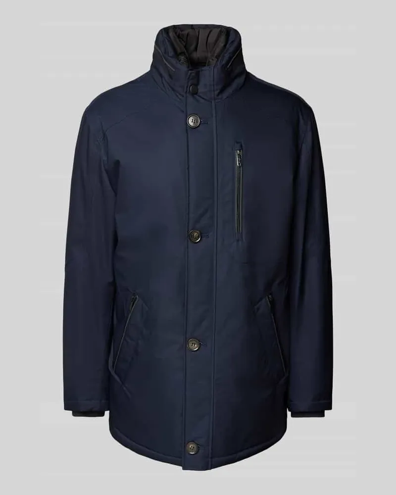 Bugatti Jacke mit Stehkragen Modell 'Rainseries Marine
