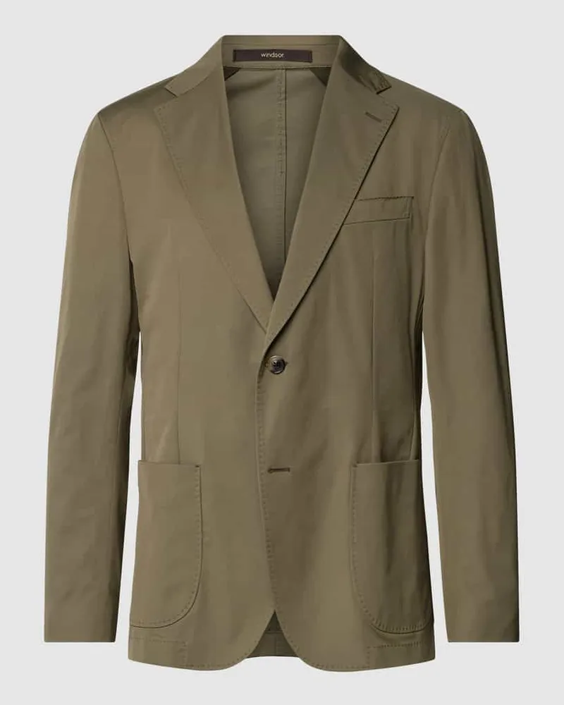 windsor. Regular Fit 2-Knopf-Sakko Modell 'Giro-N Oliv