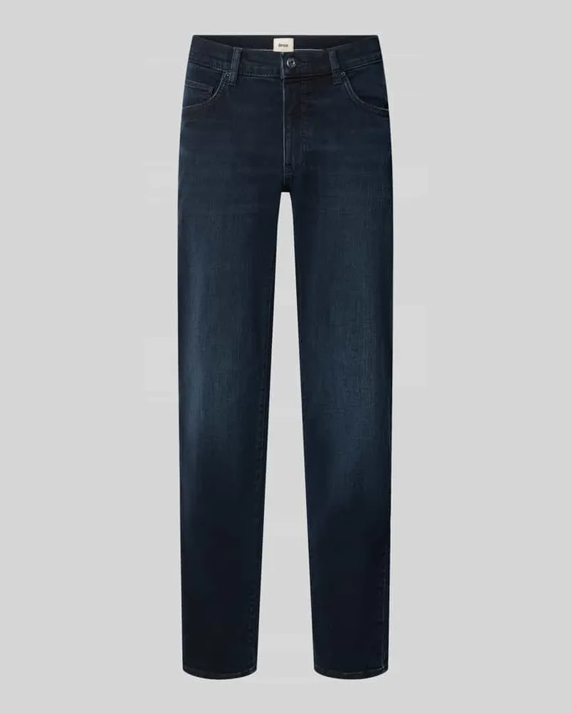 Brax Modern Fit Cordhose aus Baumwoll-Mix Modell 'Fabio Jeansblau