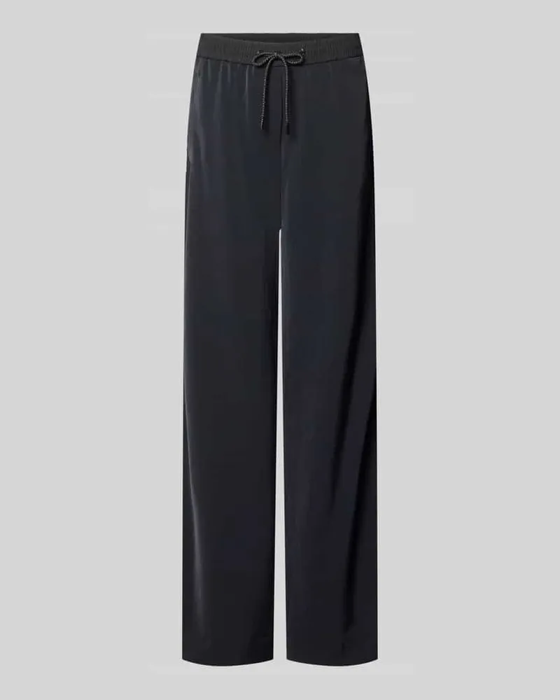 Marc Cain Schlupfhose mit seitlichen Label-Details und elastischem Bund Black