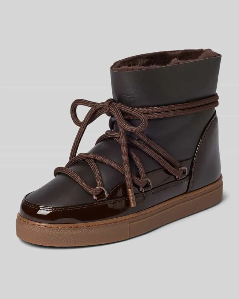INUIKII Boots mit Logo-Detail Mittelbraun