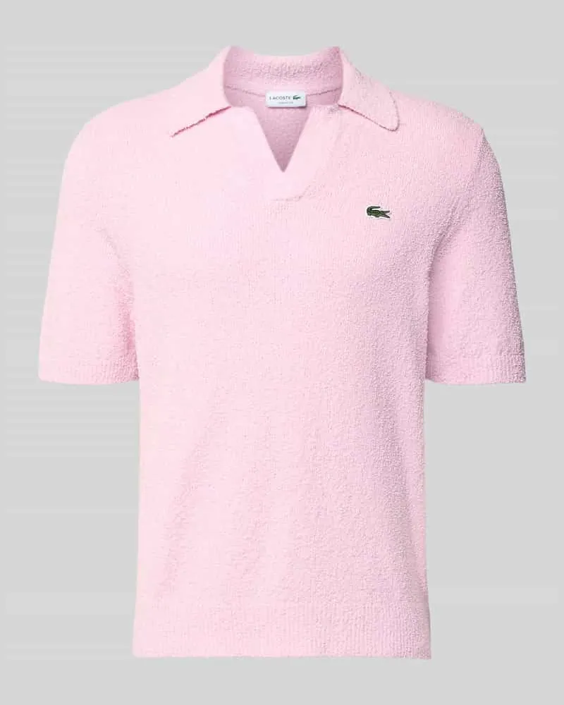 Lacoste Regular Fit Poloshirt aus Baumwoll-Mix Rosa