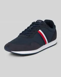 Tommy Hilfiger Sneaker in unifarbenem Design mit Kontraststreifen Marine