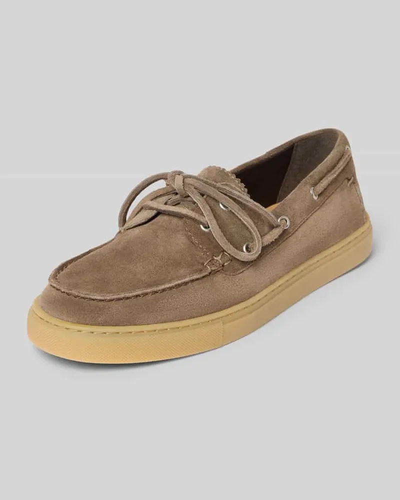 Marc O'Polo Loafer aus reinem Rindnubuk Modell 'KARA 1B Hellbraun