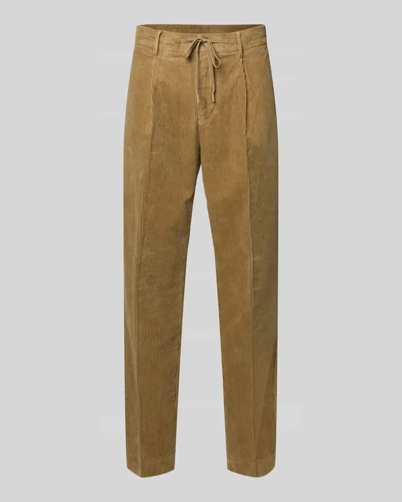Selected Homme Regular Fit Cordhose aus Baumwoll-Mix Modell 'LEROY Beige