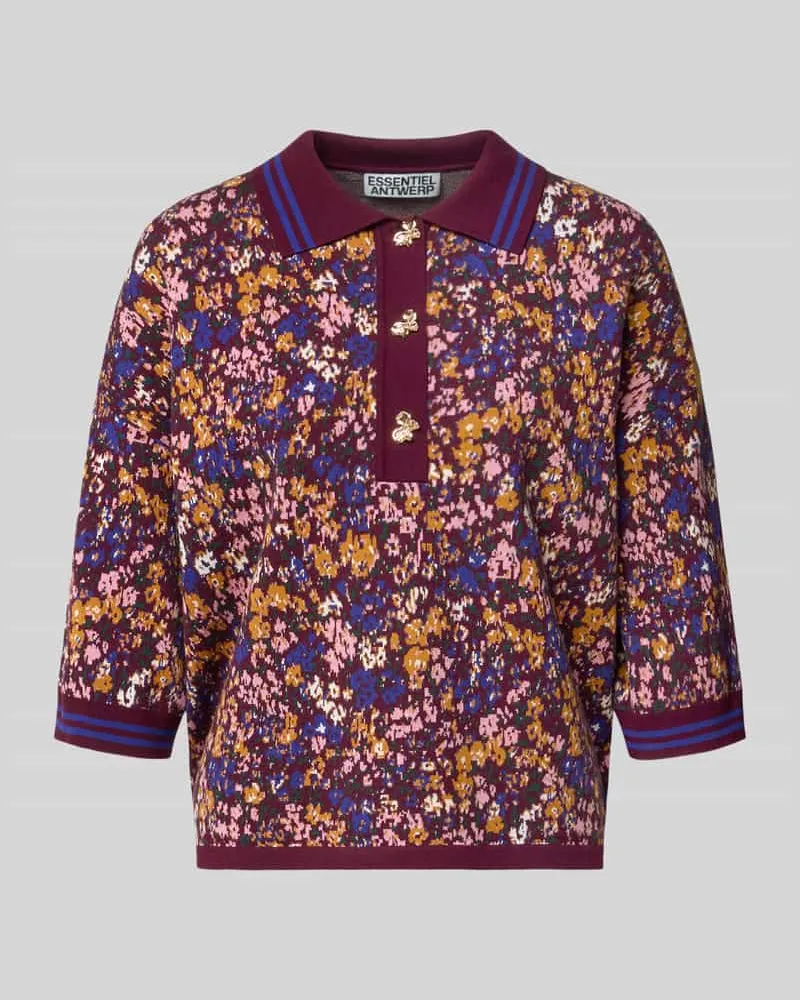 Essentiel Relaxed Fit Pullover aus Viskose-Mix Modell 'KARTOS Bordeaux