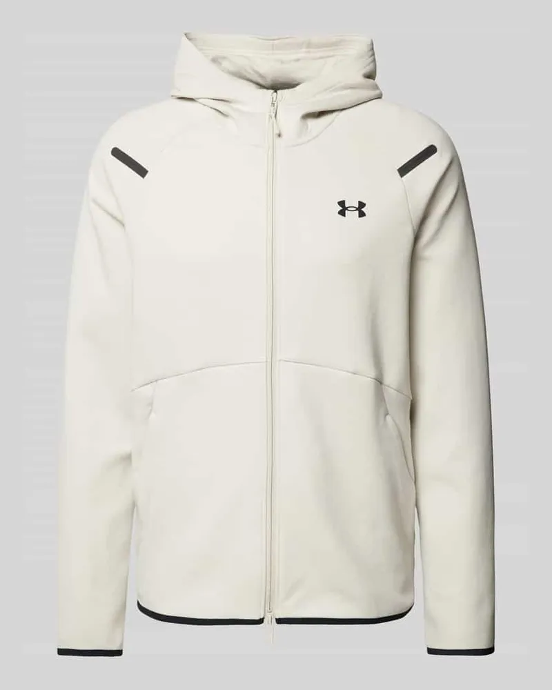 Under Armour Sweatjacke mit Zweiwege-Reißverschluss Modell 'Unstoppable Offwhite