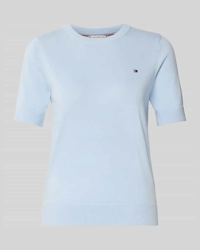 Tommy Hilfiger Regular Fit T-Shirt aus reiner Baumwolle Hellblau