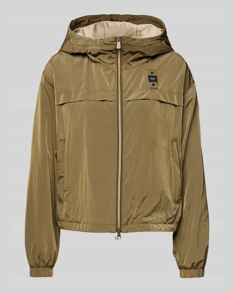 Blauer Jacke mit Zweiwege-Reißverschluss Modell 'BURRAGE Oliv