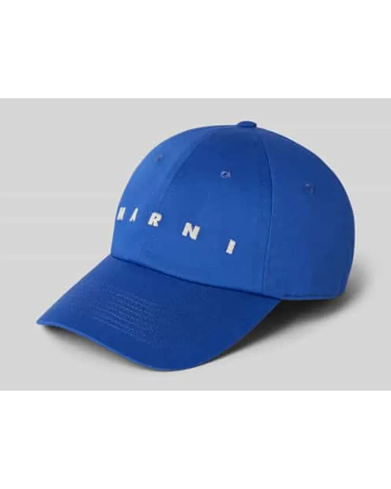 Marni Basecap mit Label-Print Ocean