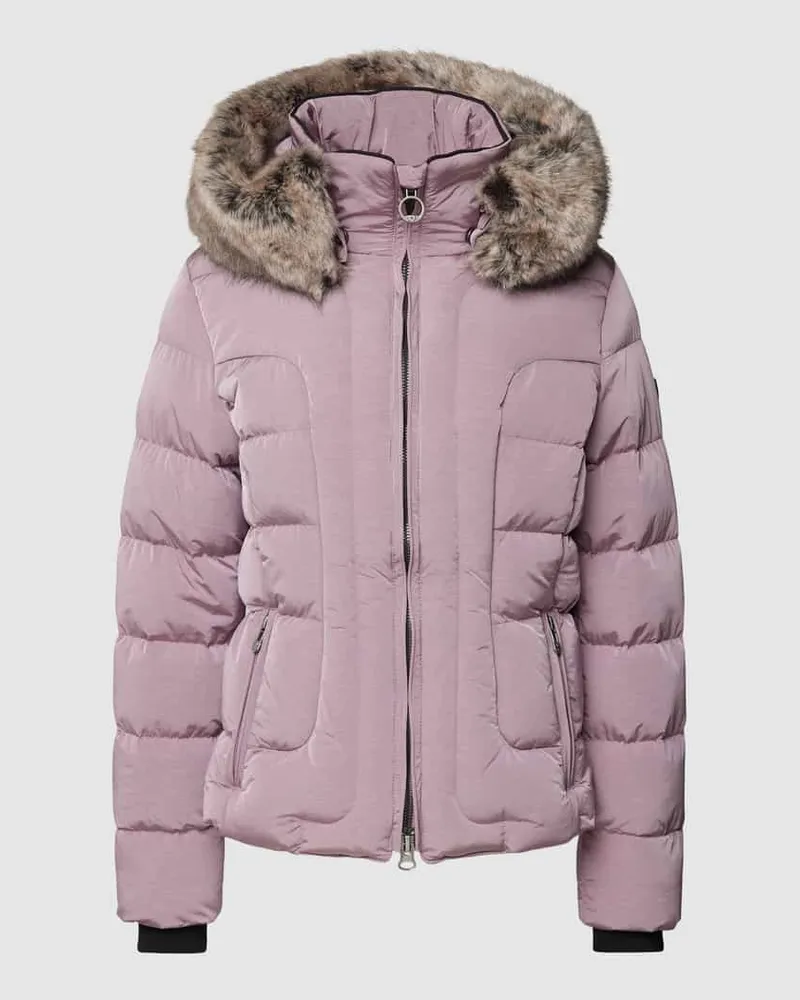 Wellensteyn Shaped Fit Steppjacke mit Kunstfell Modell 'ASTORIA Lavender
