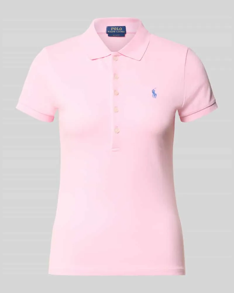 Ralph Lauren Regular Fit Poloshirt aus Baumwoll-Mix Modell 'JULIE Pink