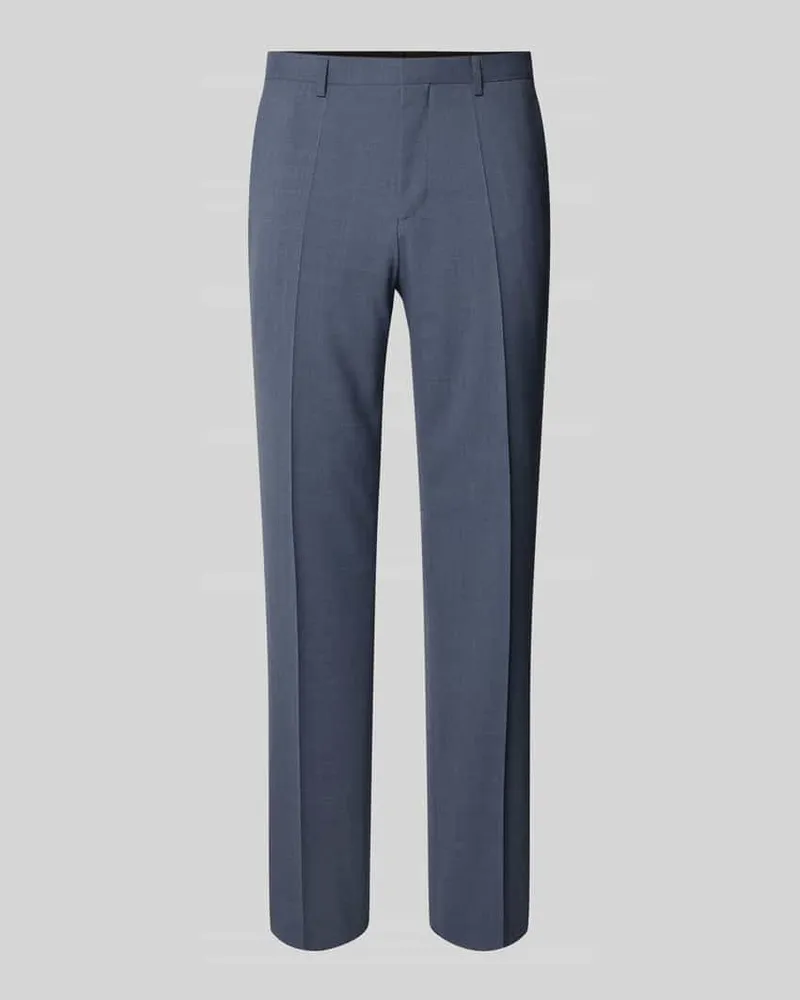 HUGO BOSS Slim Fit Anzughose mit Schurwoll-Anteil Modell 'HESTEN Blau