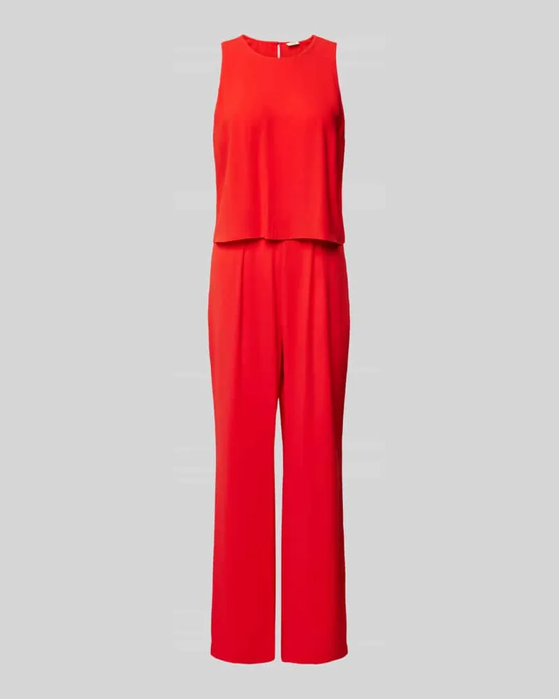 S.Oliver Jumpsuit mit floralem Muster Rot