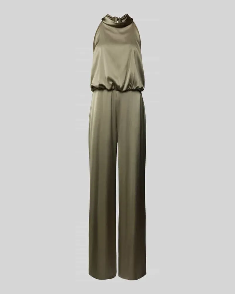 Vera Mont Regular Fit Jumpsuit mit Strukturmuster Oliv