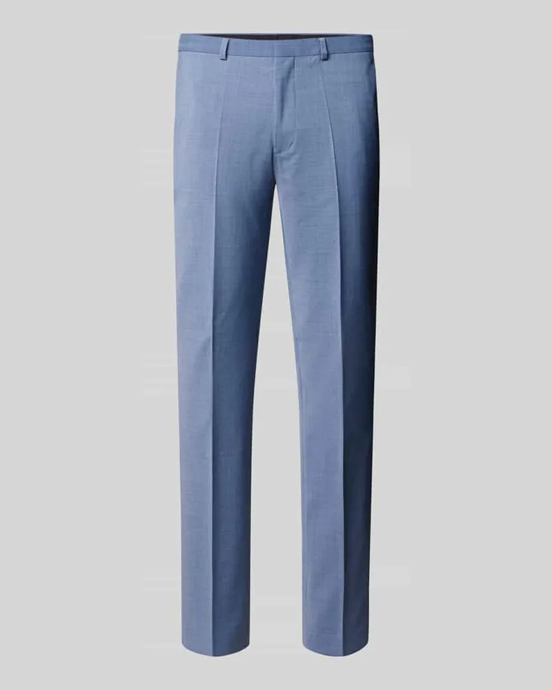 HUGO BOSS Slim Fit Anzughose aus Woll-Mix Modell 'HESTEN Hellblau