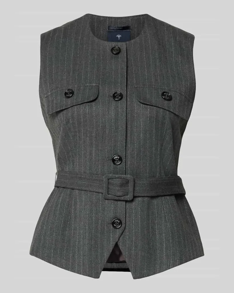 JOOP! Regular Fit Weste mit Viskose-Anteil Modell 'Viola2 Hellgrau