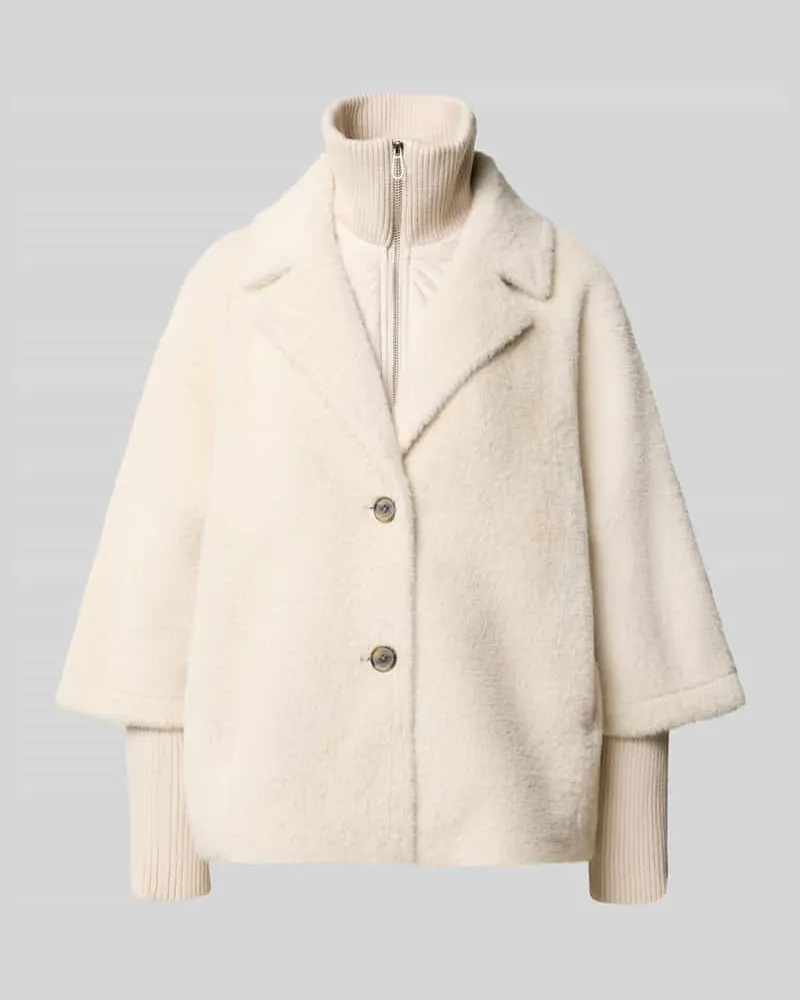 Tom Tailor Regular Fit Webpelzjacke im 2-in-1-Look Beige