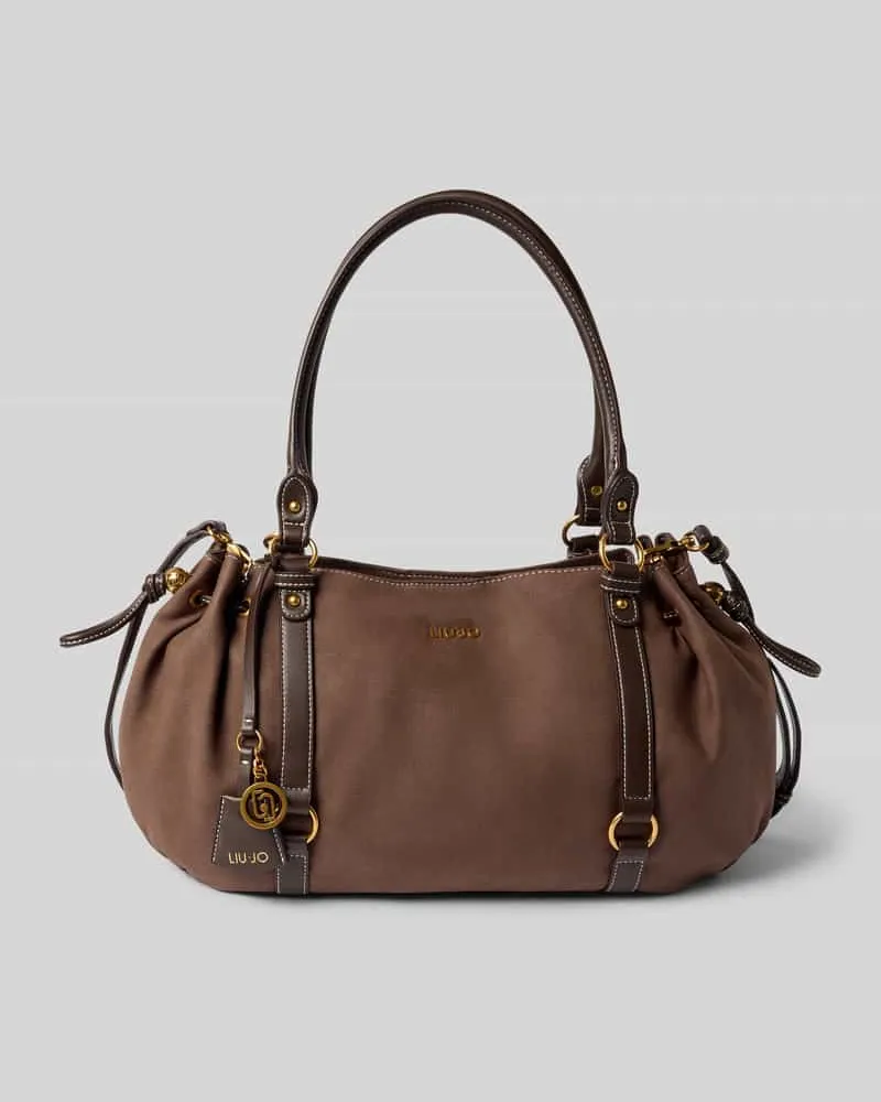 Liu Jo Tote Bag mit Logo-Detail Modell 'GINESA Dunkelbraun