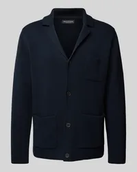 Marc O'Polo Regular Fit Strickjacke in schwerem Milano-Strick Marine